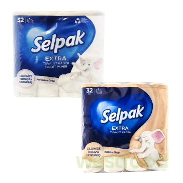 Папір туалетний Selpak 3-шаровий, упаковка 32 рул /уп.3шт/