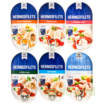 Філе оселедця ALMARE Heringsfilets 200г в асорт.