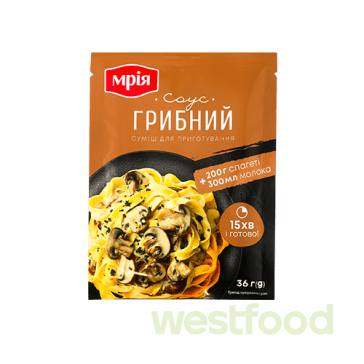 Суміш для приготування грибного соусу 36г Мрія /уп.34шт/