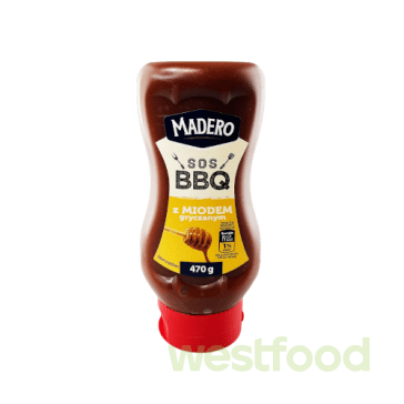 Соус Madero BBQ Гречаний мед 470г /в уп.12шт/