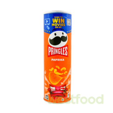 Чіпси Pringles 175г паприка  /в уп.19шт/