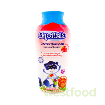 Гель-шампунь дитячий SapoNello 250мл полуниця
