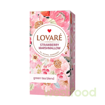 Чай LOVARE 24пак Strawberry Marshmallow /уп.12шт/