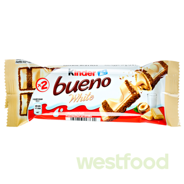 Батончик Kinder bueno White, уп. 30шт*39 г