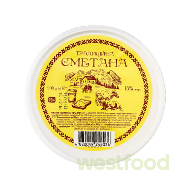 Сметана Традиційна 15% 900г відро