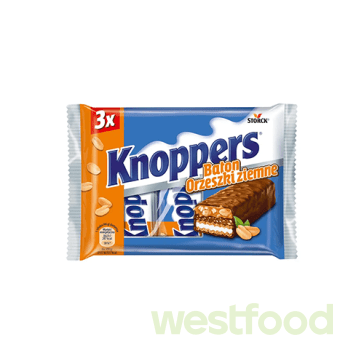 Батончик Knoppers 3*40г Orzeszki ziemne /уп.15шт/
