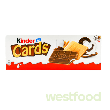 Печиво Kinder Cards, 128г/в уп.20шт/