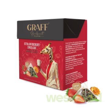 Чай Graff 20пірам*1.8г Полунична мрія