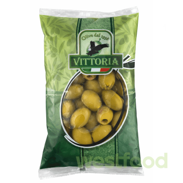 Оливки VITTORIA  пакет б/к Verdi Dolci Giganti зелені 400г