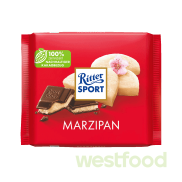 Шоколад Ritter Sport Marzipan 100г /уп.12шт/
