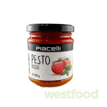 Соус Pesto Piacelli Rosso 190г /в уп.12шт/