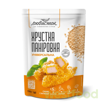 Хрустка паніровка Універсальна 170г Любисток /уп.10шт/