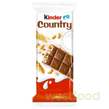 Шоколад Kinder Country 23,5г/в уп.40шт/