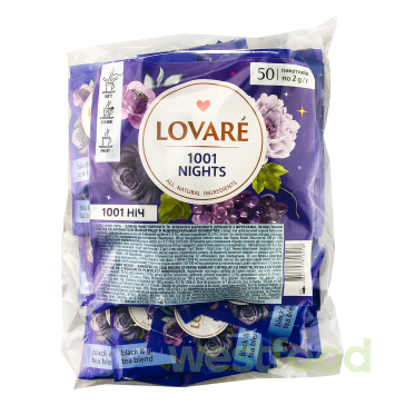 Чай LOVARE 1001 Ніч 50 пак. прозора уп. /уп.9шт/