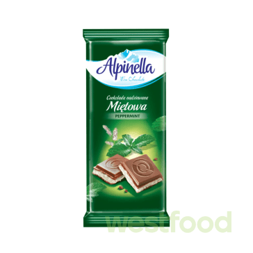 Шоколад Alpinella М'ята 100г /в уп.19шт/