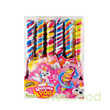 Цукерки JohnyBee Twist Unicorn Pop, упаковка 24шт*50г