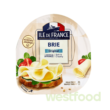 Сир напівтвердий "Іль де Франс БРІ" 150гв уп.8 шт/