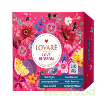 Чай LOVARE Асорті 90пак Love Blossom /уп.4шт/