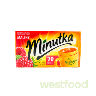 Чай Minutka Малина 20*1.4г /в уп.12 шт/