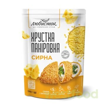 Хрустка паніровка Сирна 170г Любисток /уп.10шт/