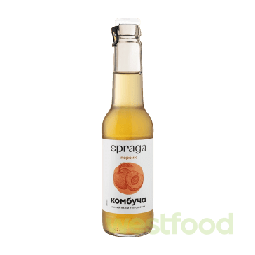 Напій Комбуча Spraga 250мл скло Персик /уп.12шт/