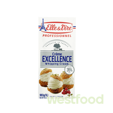 Вершки 1л Elle&Vire 35% /уп.12шт/