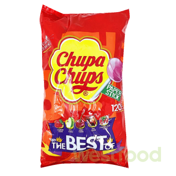 Карамель Chupa Chups 120шт Пакет TheBestOf /уп.6шт/