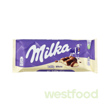 Шоколад Milka  95г Bubbly White /в уп.15шт/