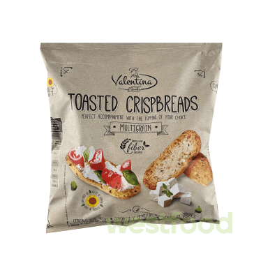 Тостадос мультизернові 250г Toasted Crispbreads Valentina /уп.16шт/