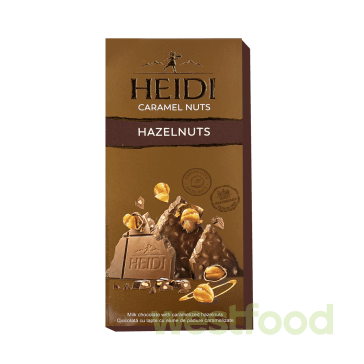 Шоколад HEIDI 80г молочн. карамеліз.горіхи /в уп.20шт/