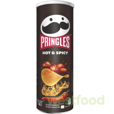 Чіпси Pringles 165г Hot&Spisy /в уп.19шт/