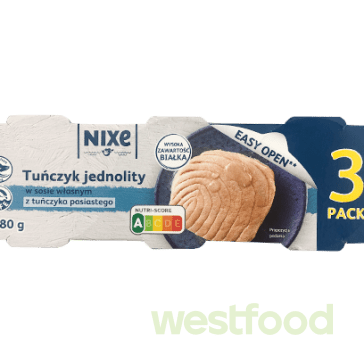 Тунець NIXE у вл.соку 3шт*80г /уп.30шт/