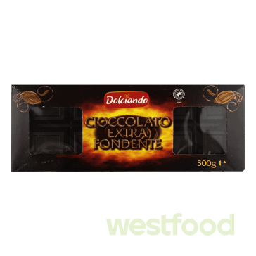Шоколад Dolciando Cioc.Extra Fondente 500г /в уп.10шт/