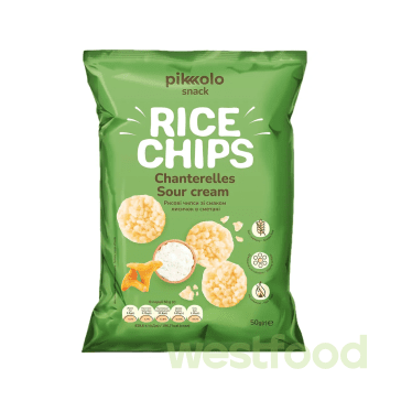 Чіпси Рисові Піколо 50г Лисички в сметані /уп.15шт/