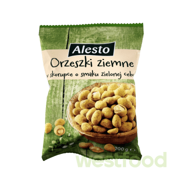 Арахіс в хрусткій оболонці Alesto 200г Зелена цибуля
