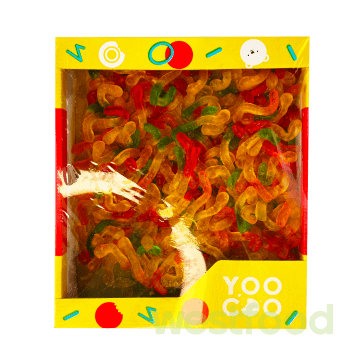 Жув.цукерки YooCoo 1,5кг Черв'ячки жув./Gummi Worms