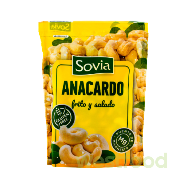 Горіхи SOVIA Кеш'ю солений ANACARDO 150г /в уп.24шт/