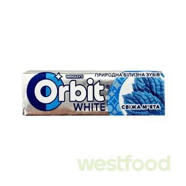 Жувальна гумка Orbit 14г White Свіжа м'ята /уп.30шт/
