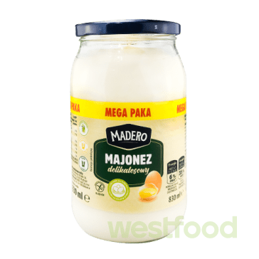 Майонез Madero Delikatesowy 830мл скло/уп.6шт/