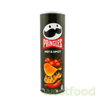 Чіпси Pringles 175г Hot & Spicy /в уп.19шт/