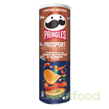 Чіпси Pringles 165г PASS MoroccanStyle RoastedPepper&Hummus /в уп.19шт/
