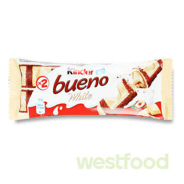 Батончик Kinder bueno White, уп. 15шт*39 г