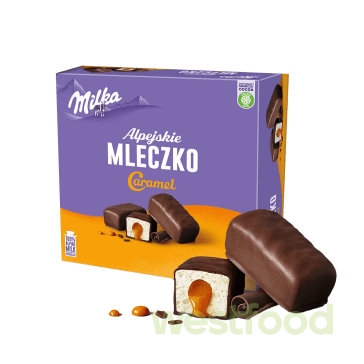 Цукерки Milka mleczko Caramel, уп.16 шт*350 г