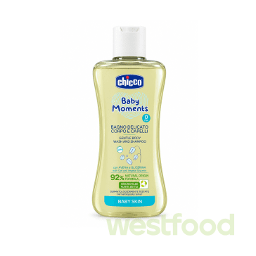 Гель для душу та шампунь Chicco 200мл делікат.з вівсом /в уп.6шт/