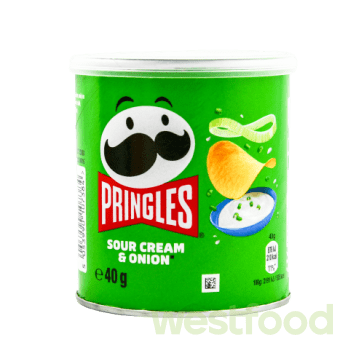 Чіпси Pringles  40г крем сир і цибуля /в уп.12шт/