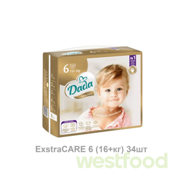 Підгузники Dada ExstraCARE 6 (16+кг) 34шт/в уп.3шт/