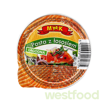 Паста з лосося M&K лагідна 130г /в уп.12шт/