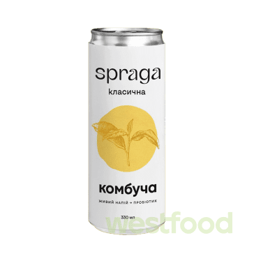 Напій Комбуча Spraga 330мл ж/б Класична /уп.12шт/