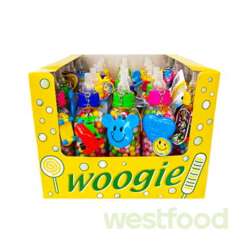 Драже Woogie  Пляшечка з іграшкою, упаковка 25шт*100г