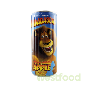Напій б/а Madagaskar Fruit Drink Apple 250мл ж/б /в уп.24шт/